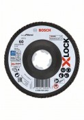 Bosch X-LOCK Fcherschleifscheibe BfM, Fibertragplatte, D125 mm, K 60