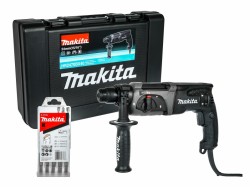 Makita HR2470BX40 + SDS-plus Bohrer-Set 5-tlg.