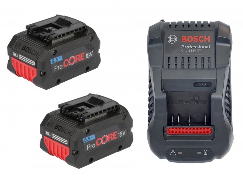 Bosch Starter-Set 2x ProCORE 18V 5,5Ah Akku + GAL188