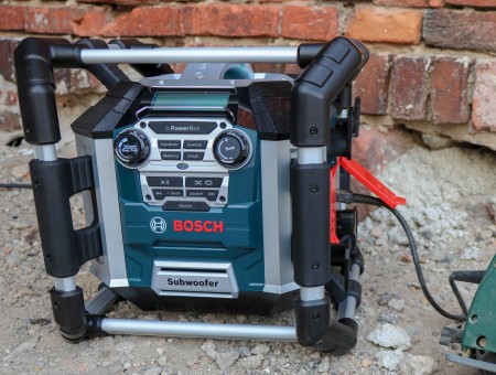 Bosch Baustellenradio auf Baustelle