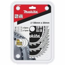 Makita B-33897 Sgeblatt-Set 3er Pack 136 mm