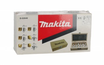 Makita D-53540 Fräser-Set, 6-tlg. 8mm