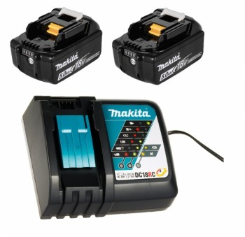 Makita 197570-9 Power Source-Kit 18V 5Ah 2x BL1850B + DC18RC