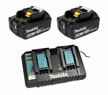 Makita 199484-8 Power Source-Kit 18V 6Ah 2x BL1860B + DC18RD