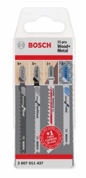Bosch Stichsägeblätter Set 14-tlg. Holz und Metal + 1x EXPERT