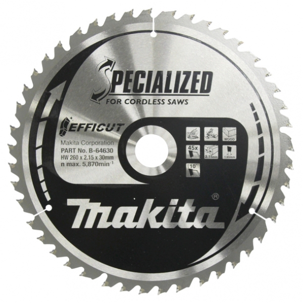 Makita B-64630 Specialized Sgeblatt 260x30x45Z