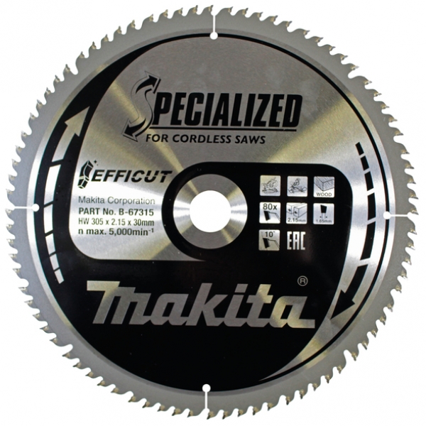 Makita B-67315 Specialized Sgeblatt 305x30x80Z
