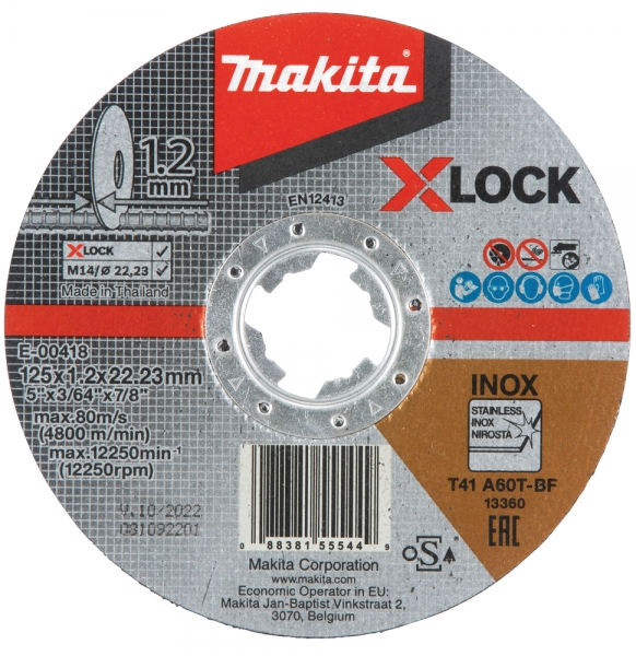Makita E-00418 125x1,2mm INOX