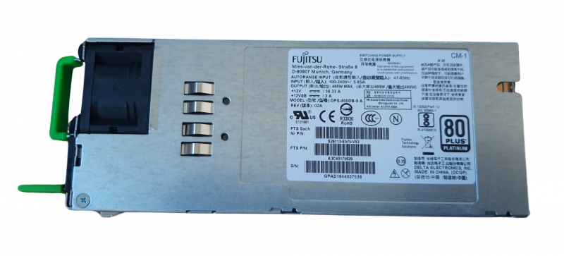 Fujitsu DPS-450SB A 450W Server-Netzteil (S26113-E575-V53) platinum