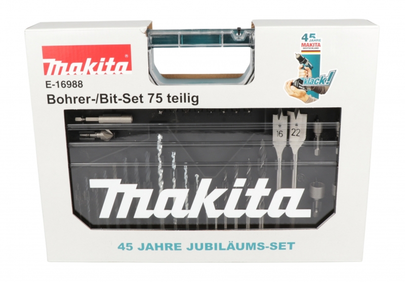 Makita E-16988 Bohrer-Bit-Werkzeug Set 75-tlg.